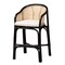 Bali & Pari Miranda Modern Bohemian Two-Tone Black and Natural Brown Rattan Counter Stool 235-13347-ZORO - alternate 1